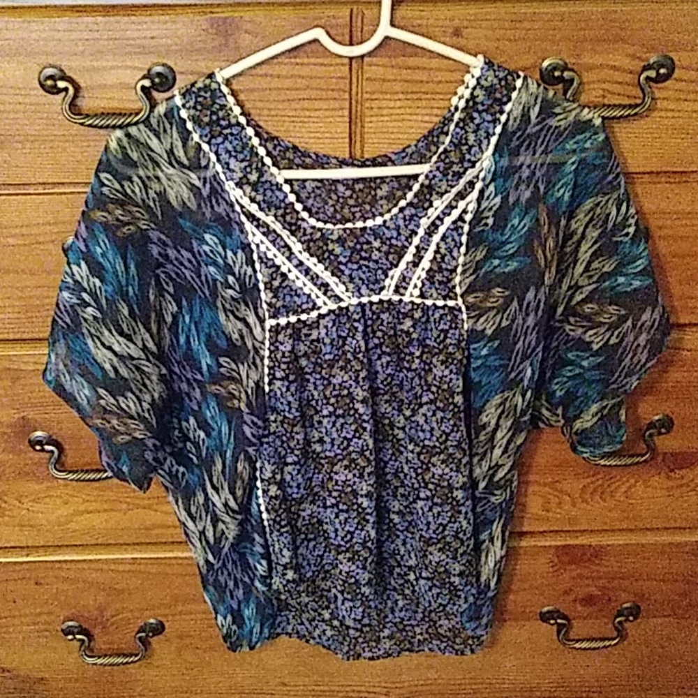 Flowy flowered shirt